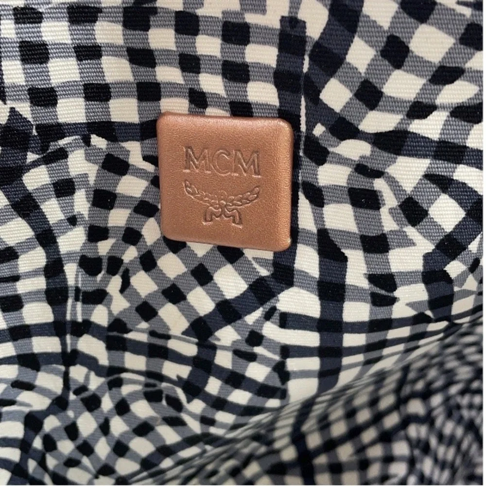 MCM Reversible Large Metallic Visetos Canvas Shopper Tote - Picture 12 of 15